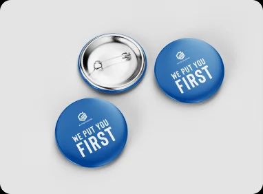 Auctus Magnum pin button mockup