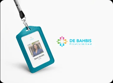 De Bahbis card tag mockup