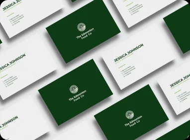 Edmonton Food Co business card mockup