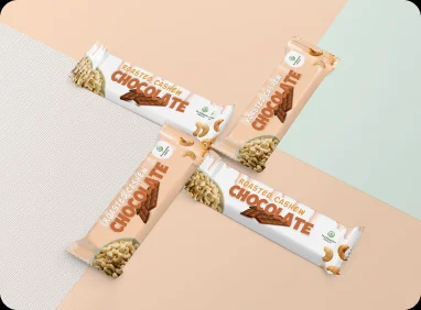 Edmonton Food Co chocolate bar packaging mockup