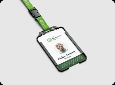 Edmonton Food Co ID holder mockup
