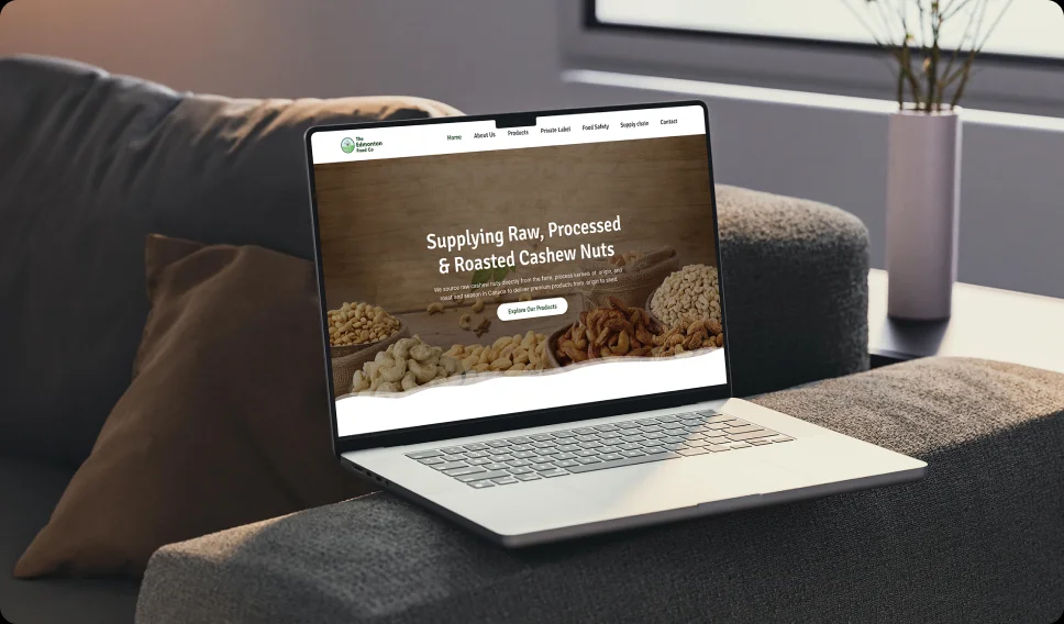 Edmonton Food Co MacBook mockup