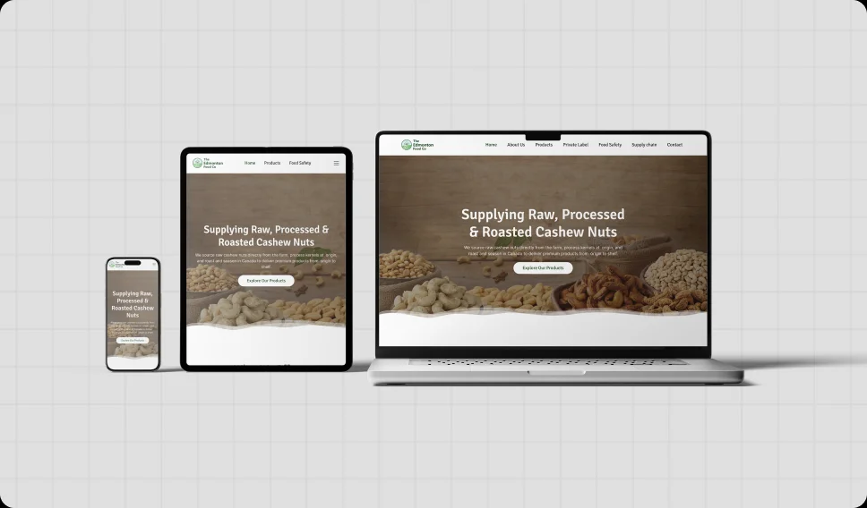 Responsive design mockup