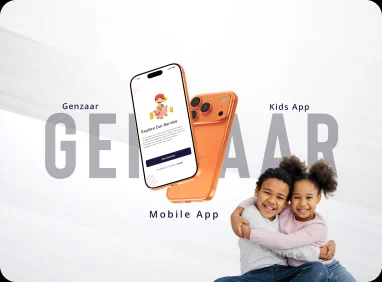 Genzaar app design flyer