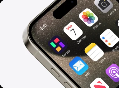 Genzaar app icon mockup