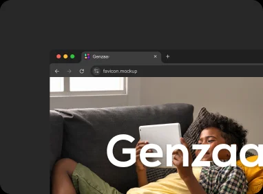 Genzaar favicon mockup
