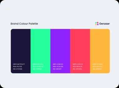 Genzaar color palette