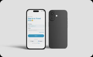 Travel Free mockup